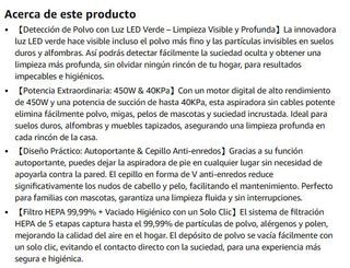 Aspiradora Inalámbrica 450W