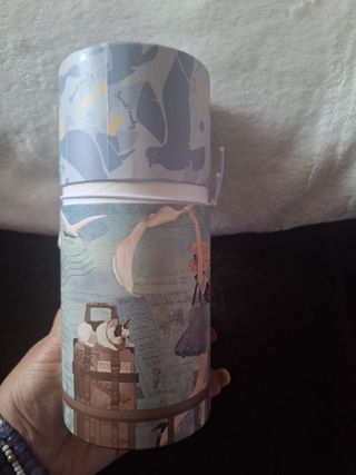 Pañuelo Sweet Candy azul y marrón