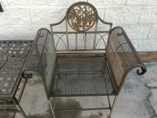 Muebles de jardin de forja