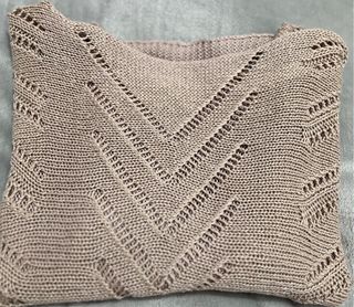 Jersey asimétrico de lana beige