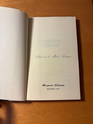 Libro Cuentos chinos