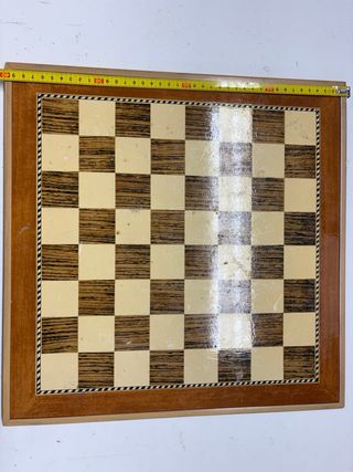 Tablero de ajedrez antiguo