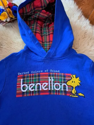 Sudadera Benetton con capucha Snoopy