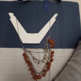 Collar Esprit Plata y Cornalina