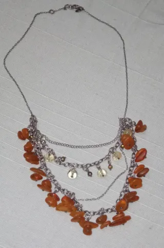 Collar Esprit Plata y Cornalina