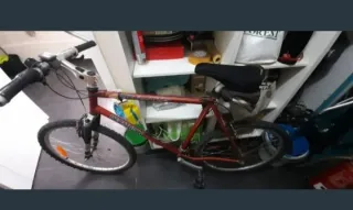 Bicicleta Mountain Bike Decathlon Roja