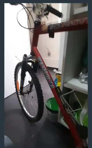 Bicicleta Mountain Bike Decathlon Roja