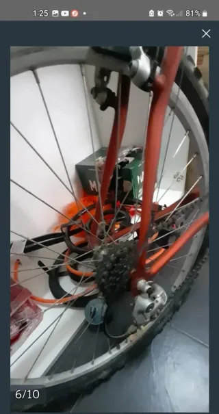 Bicicleta Mountain Bike Decathlon Roja