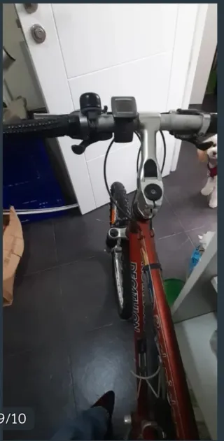 Bicicleta Mountain Bike Decathlon Roja