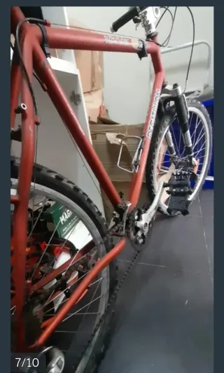 Bicicleta Mountain Bike Decathlon Roja