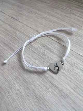 Bracciale Pole Dance Cuore Regolabile Argento