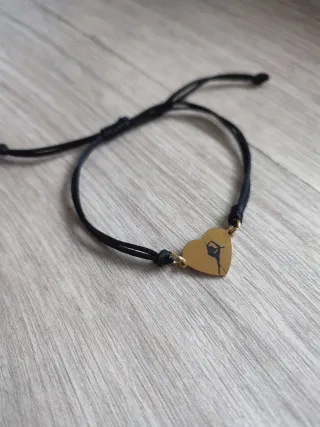 Bracciale Pole Dance Cuore Oro Regolabile