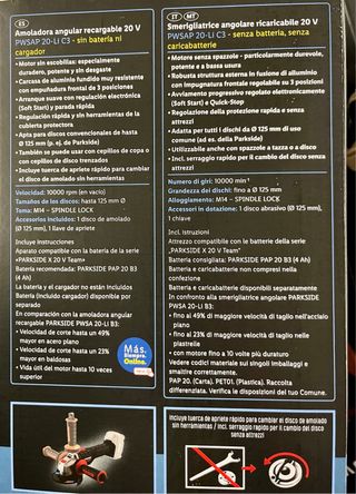 Amoladora Angular Parkside