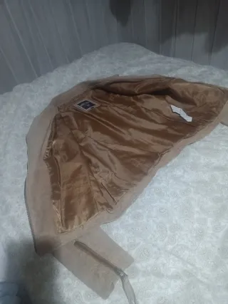 Chaqueta Biker Beige  cuero Talla M