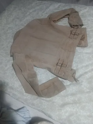 Chaqueta Biker Beige  cuero Talla M