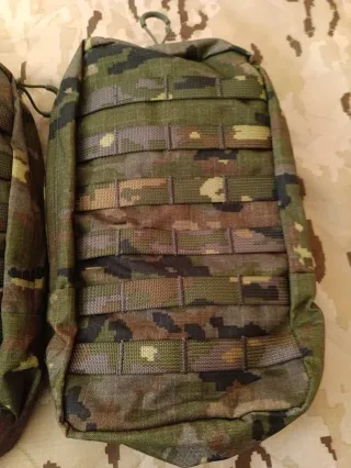Bolsas tacticas camuflaje con molle system
