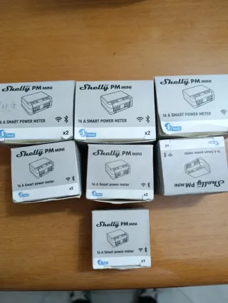 7 confezioni Shelly PM MINI 16A Smart Power Meter