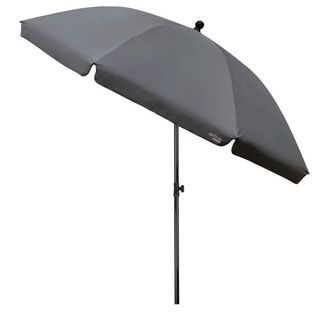 Sombrilla playa plegable gris grande