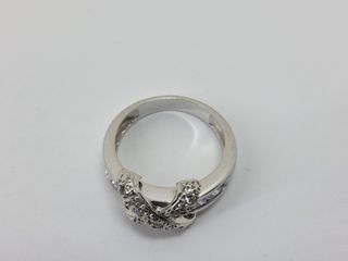 anillo oro 18k con piedra con circonita