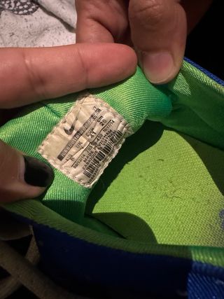 Zapatillas Nike Huarache Azul y Verde