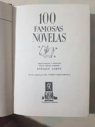 Libro 100 Novelas Famosas