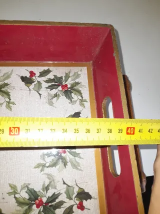 Conjunto Tabuleiros Madeira e Loiça