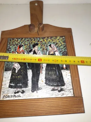 Conjunto Tabuleiros Madeira e Loiça