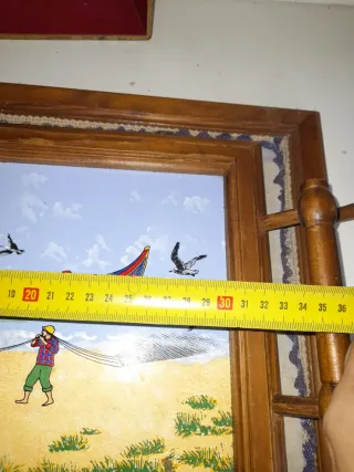 Conjunto Tabuleiros Madeira e Loiça