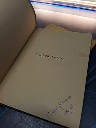 4 libros LENGUA LATINA. 1º + LENGUA Y LITERATURA ESPAÑOLAS. 1º,2º, 3eR CURSO, TEXTOS E.P. COMPAÑÍA BIBLIOGRÁFICA ESPAÑOLA