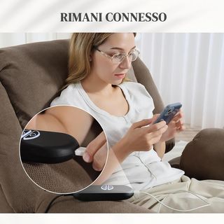 Sillón Eléctrico Elevador Reclinable 150°, Sillón Relax Eléctrico de Tela para Ancianos Con 8 Puntos de Masaje, Calefacción, Puerto USB, Mandos a Distancia, Reposapiés, Bolsillos Laterales, Marrón