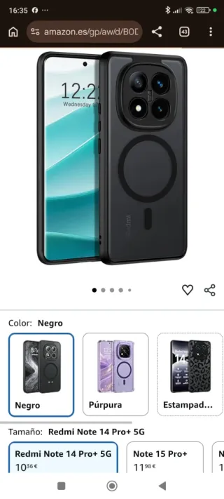 Xiaomi Redmi Note 14 Pro+ 5G 256GB Blanco  12gbRam