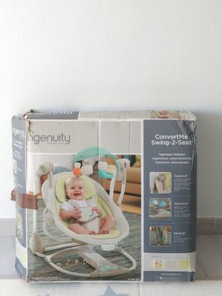 Hamaca Mecedora Ingenuity ConvertMe con 2 Fundas