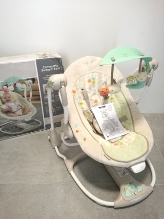 Hamaca Mecedora Ingenuity ConvertMe con 2 Fundas