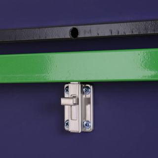 Mesa De Ping Pong Plegable Interior Con 8 Ruedas 152.5 × 274 × 76Cm