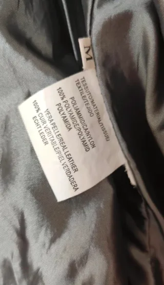 Giubbino arancione stile biker