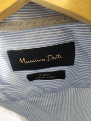 Camisa rayas Massimo Dutti azul y blanco
