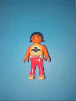 Playmobil figura niña india oeste western indios