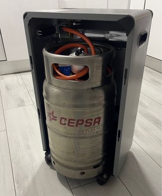 Estufa Gas Orbegozo Llama Azul Kit Completo