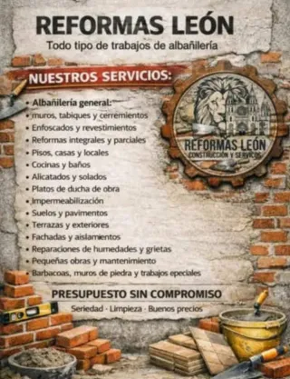 Servicios de albañilería