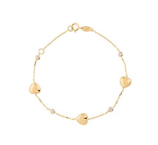 pulsera oro 18k con piedra