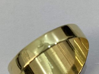 sello oro 18k con piedra con circonita