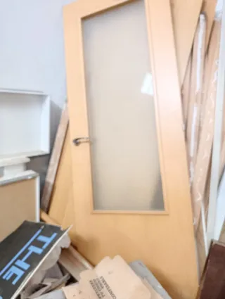 Puerta nueva habitación con cristal