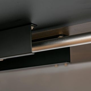 Escritorio Elevable a 4 Alturas Con Regulación Eléctrica, Sistema Anticolisión, 140X70X72-116Cm, Metal Negro Y Teak