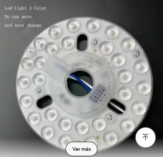 Ventilador de techo moderno blanco y color madera