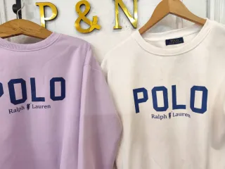 Sudaderas Polo Ralph Lauren lila y Blanco