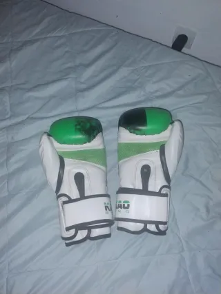 Guantes de Boxeo Kasikao Verdes y Negros