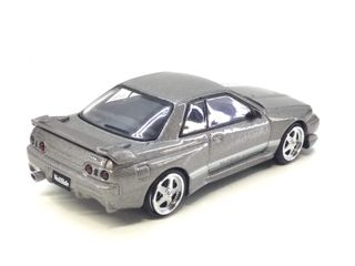 coche metal veil side nissan skyline gt-r r32 veilside combat c-i 1/64 mini gt (combat grey)