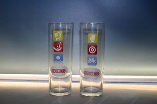 Olimpiadas México 68. 11 vasos altos serigrafiados. ELSA, Spain.