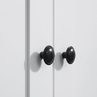 Mueble de Cocina con Armario Superior e Inferior y Cajón Central en MDF, Aglomerado y Metal, 76X40.5X184 Cm, Blanco