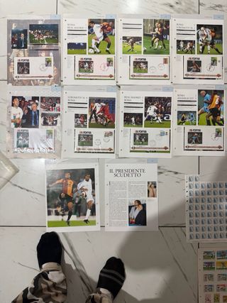 Set francobolli AS Roma 1990/91